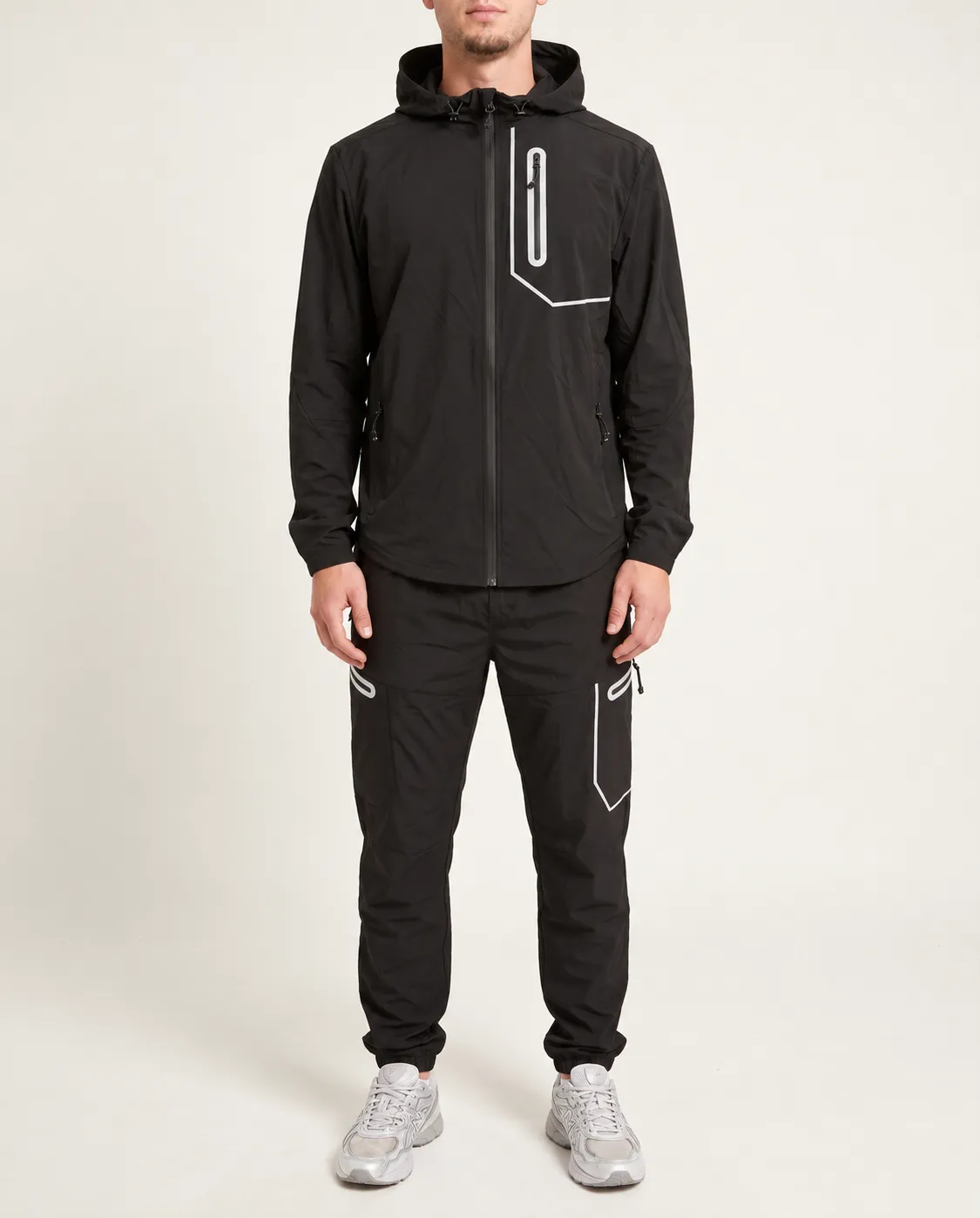 ALTR Reflect Shell set in black — full jacket and pant